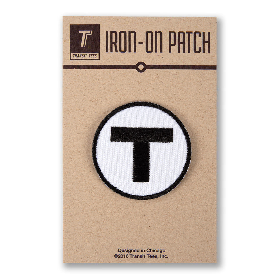 Boston MBTA "T" Logo Patch