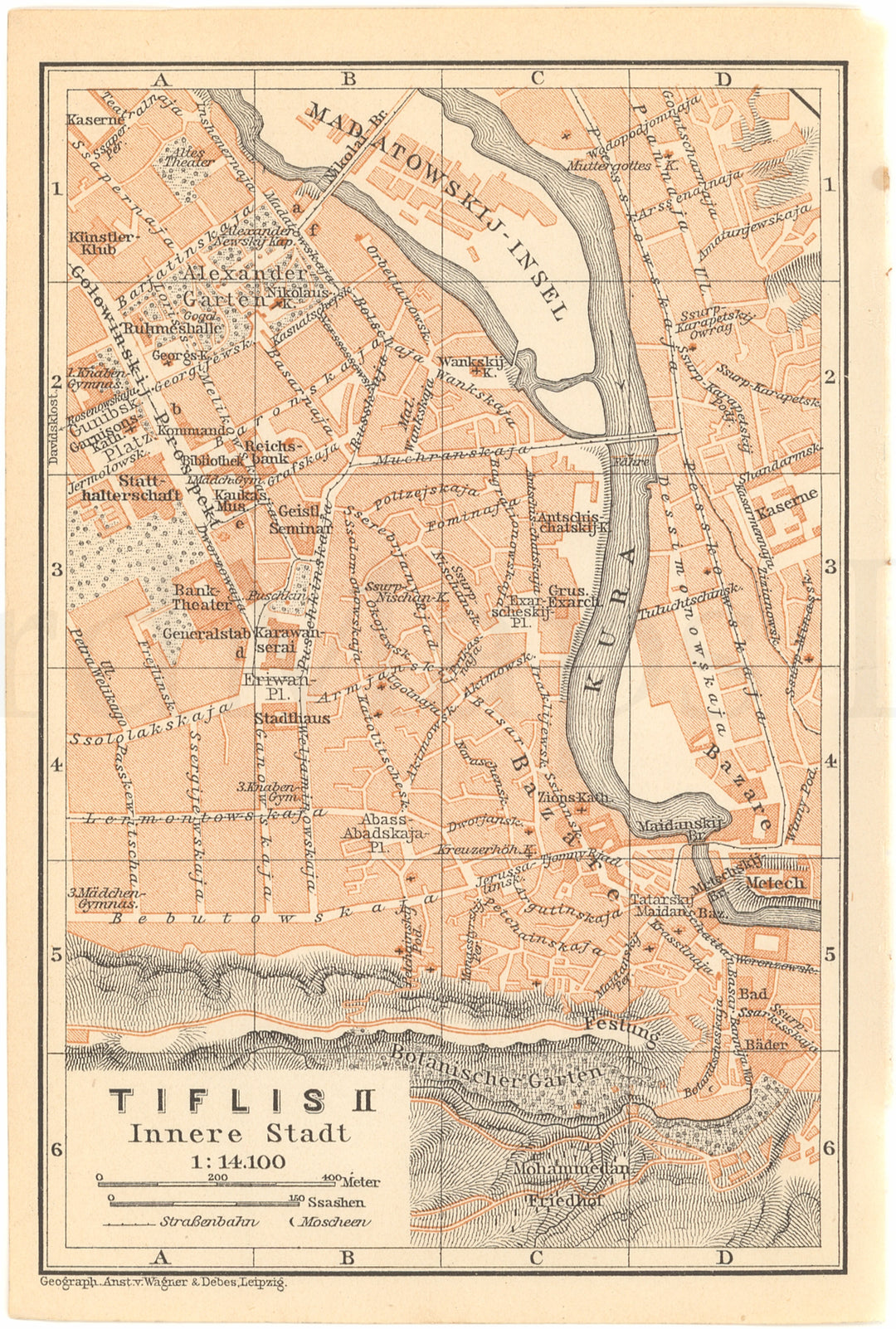 Tbilisi, Georgia 1912: City Center