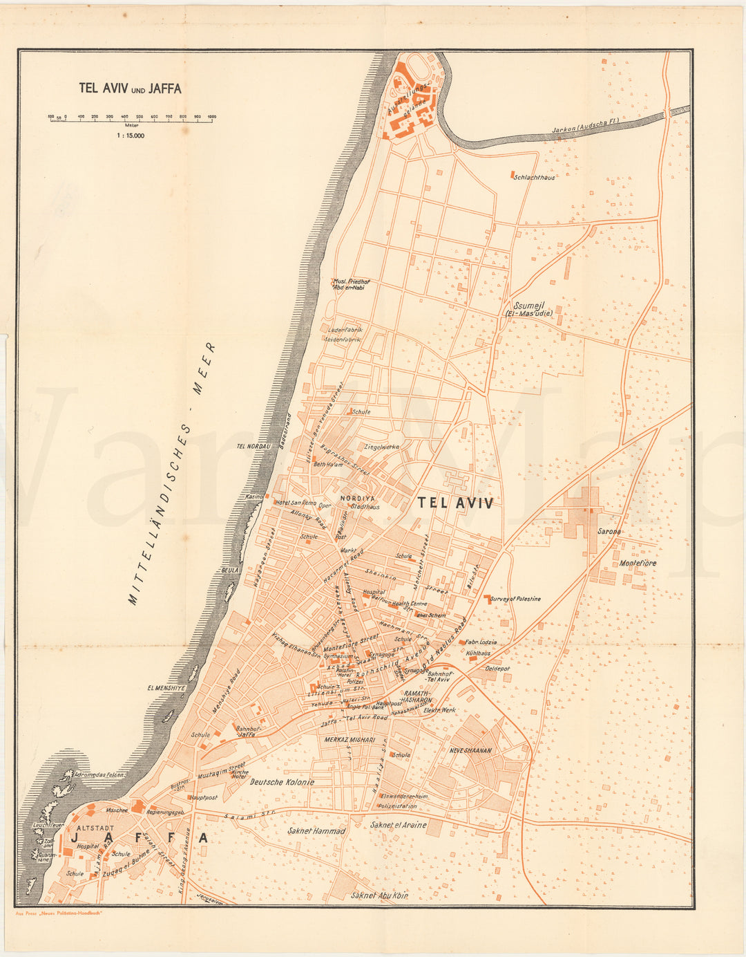 Tel Aviv and Jaffa, Palestine 1934