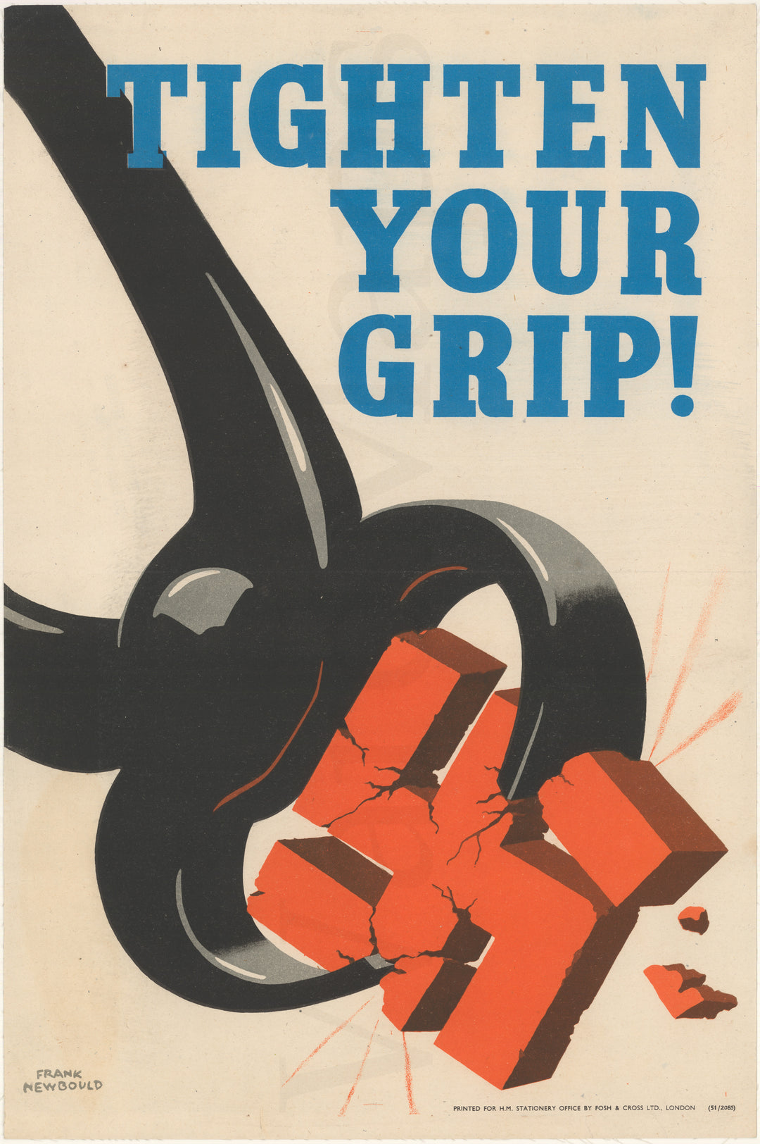 “Tighten Your Grip!” WWII Poster 1942 – Frank Newbould