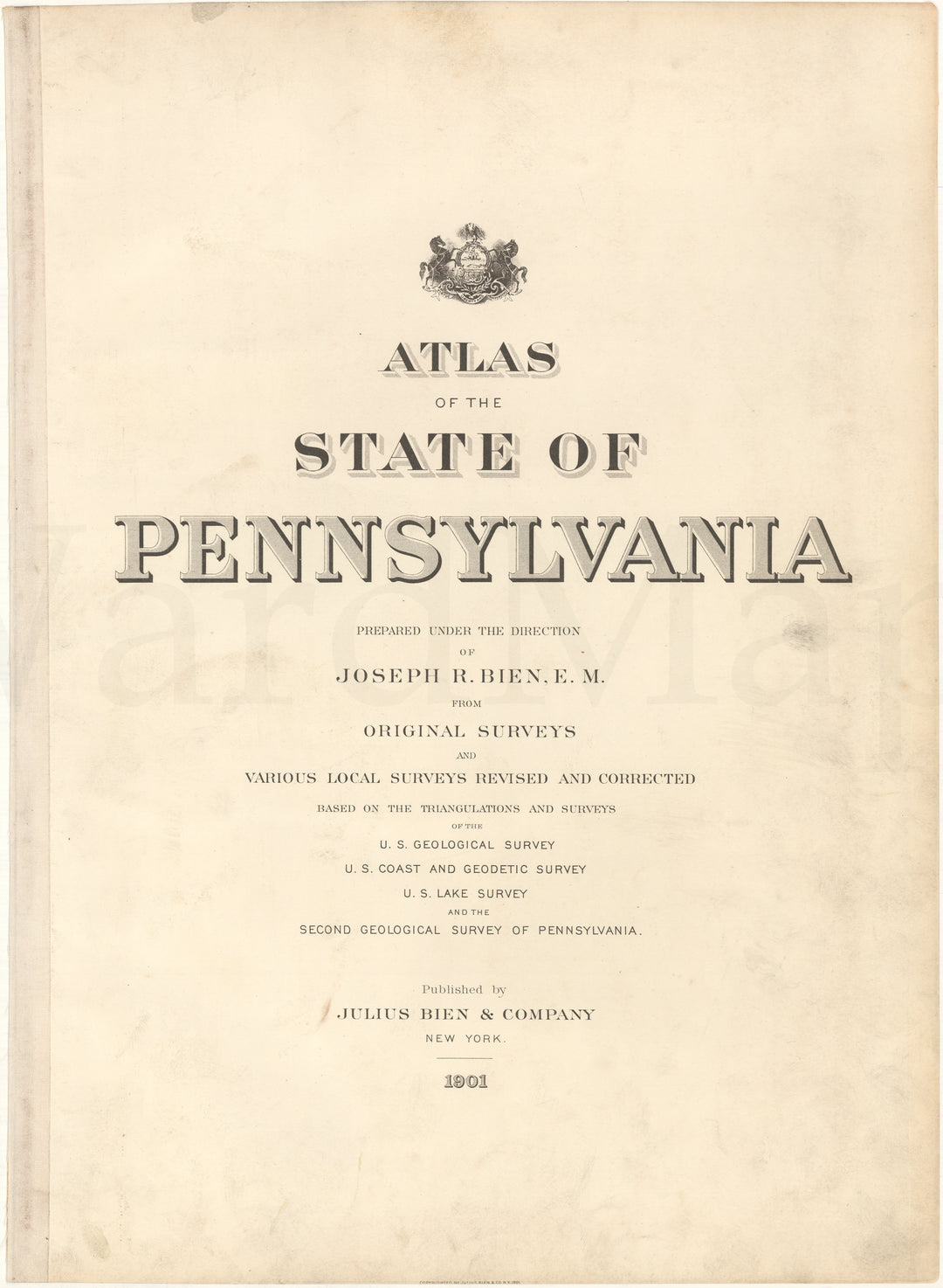Pennsylvania 1901 Title Page