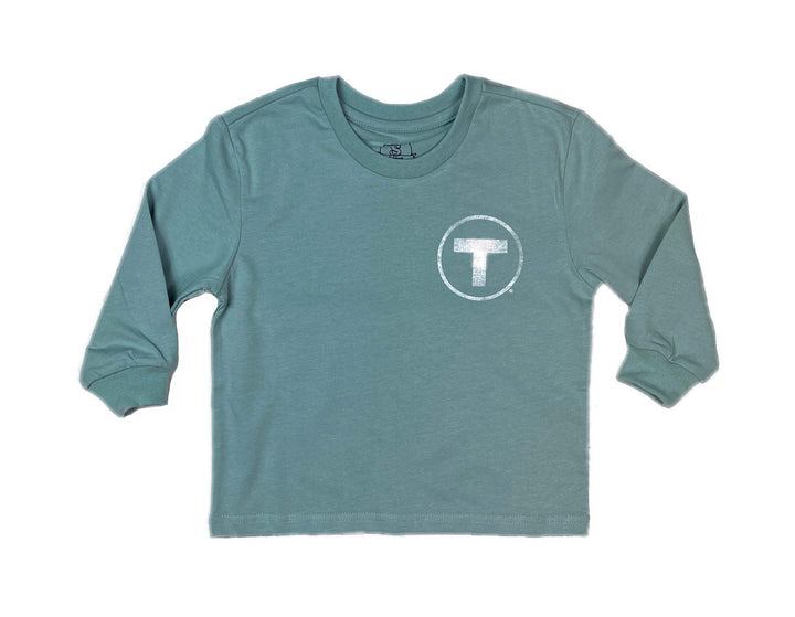 Boston MBTA Green Line Trolley and T Logo Long Sleeve Shirt