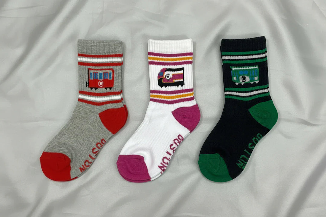 Boston MBTA Toddler/Youth Crew Socks 3-Pair Set