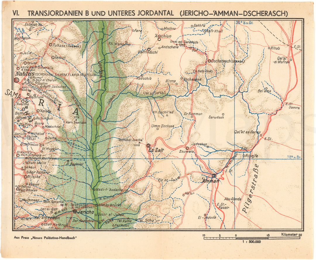 Jordan 1934 Part B: Jericho-Amman-Jerash