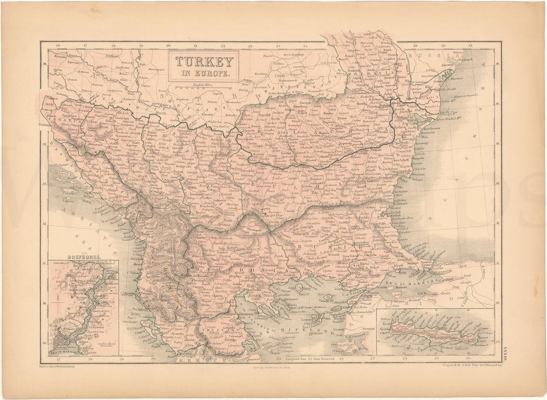 Turkey in Europe (Balkans) 1857
