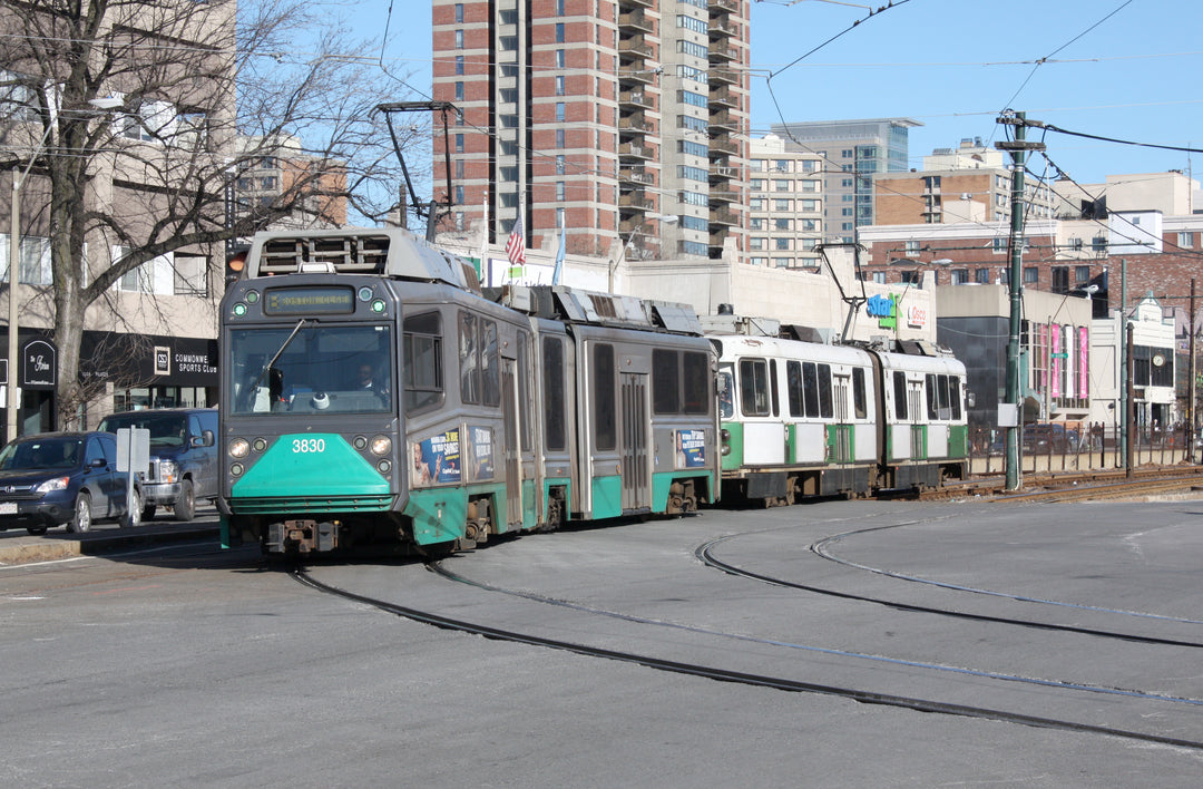 Green Line Trolleys at Packard’s Corner, Boston, Massachusetts, February 2011