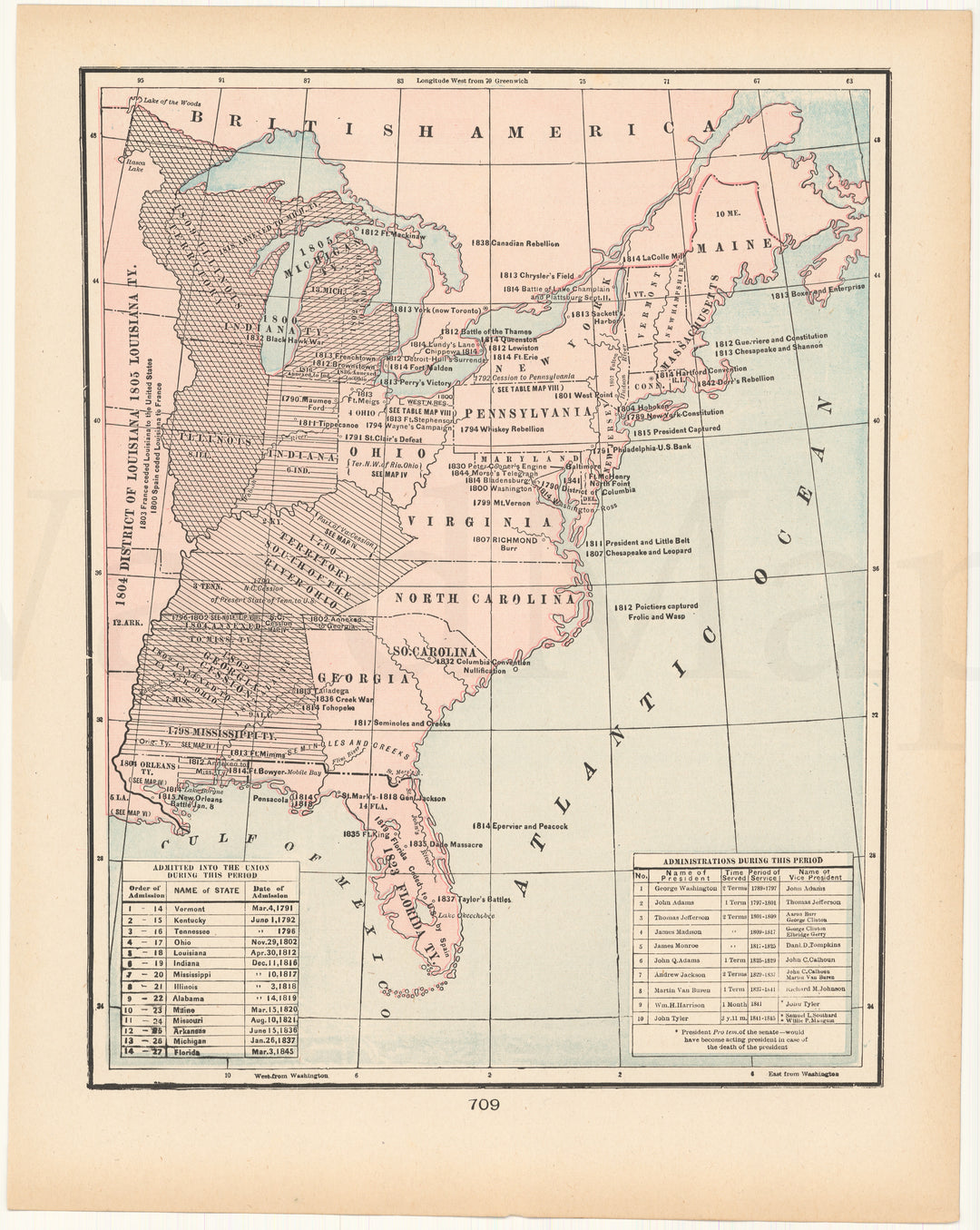 United States 1903: States and Territories 1789-1845