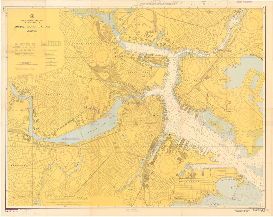 USC&GS Massachusetts: Boston Inner Harbor 1967