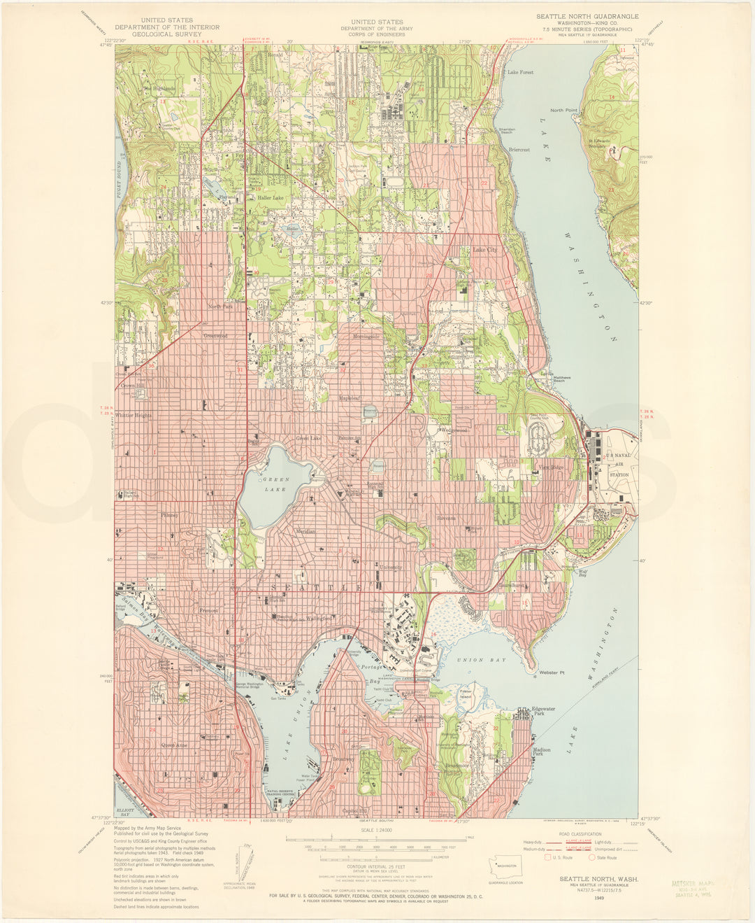 USGS Washington: Seattle North Sheet 1949