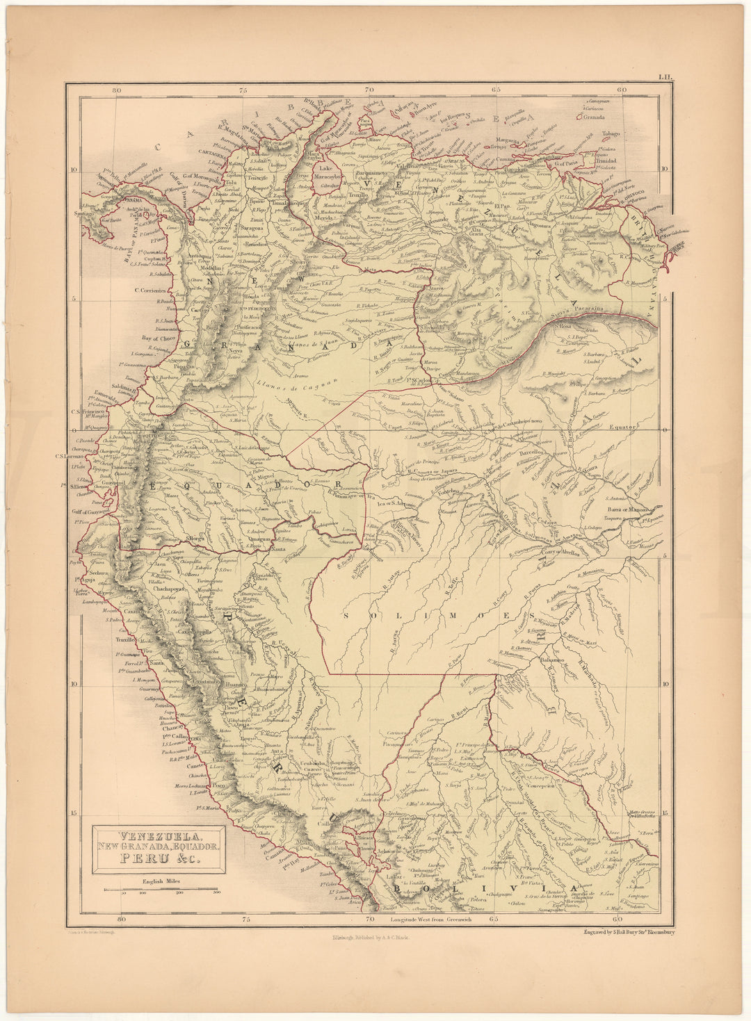 Venezuela, New Granada (Colombia), Ecuador, and Peru 1857