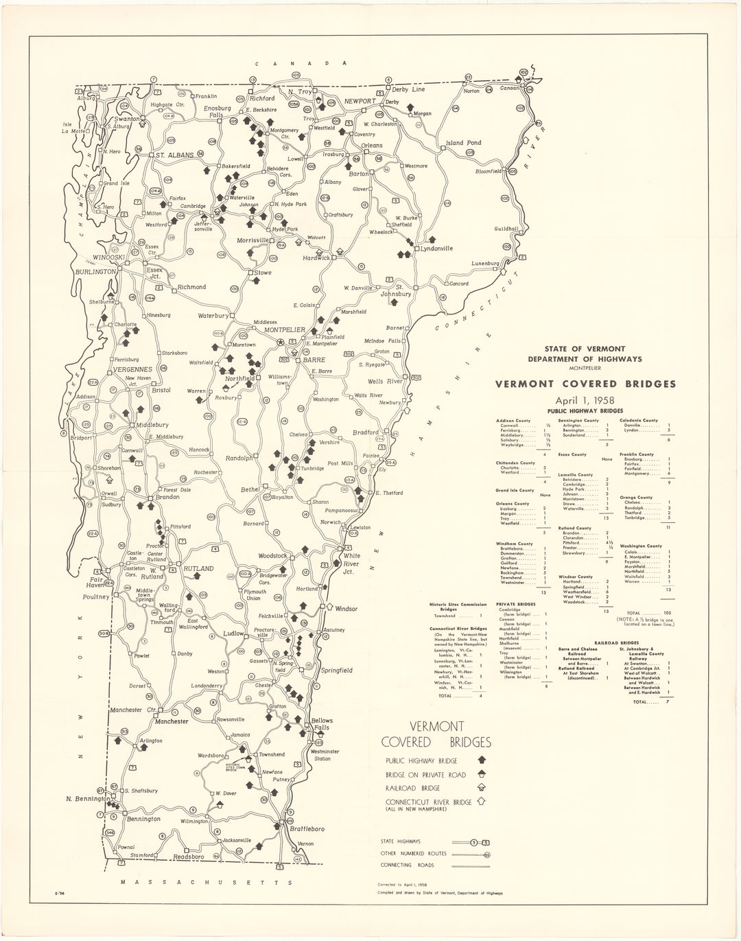 Vermont Covered Bridges 1958