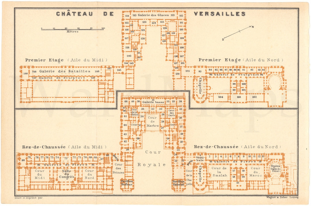 Versailles, France 1937: Versailles Chateau