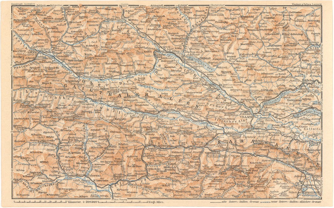 Carinthia (South Central Part), Austria 1929: Villach Region