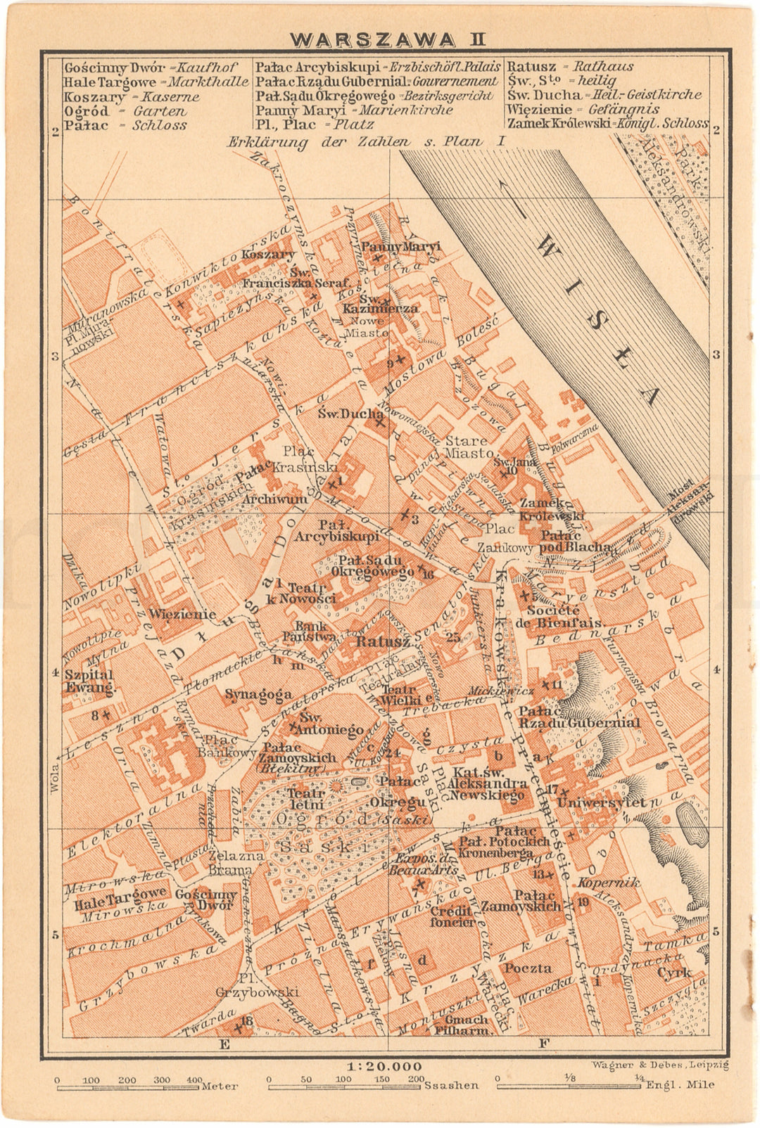 Warsaw, Poland 1912: City Center