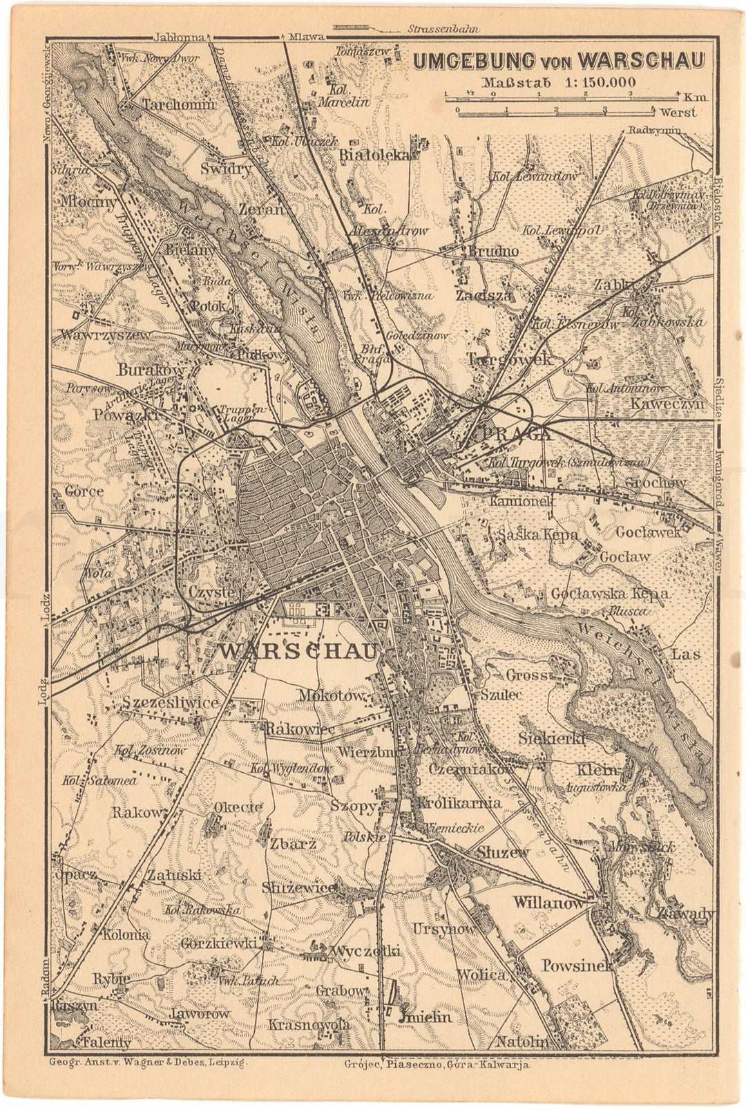 Warsaw, Poland 1912: Environs