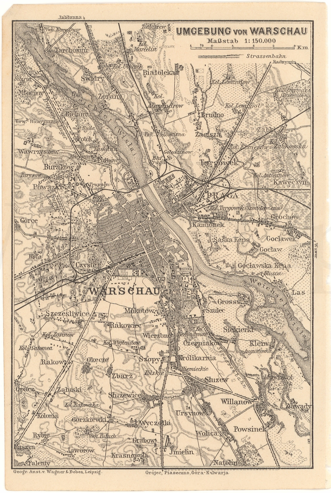Warsaw, Poland 1904: Environs