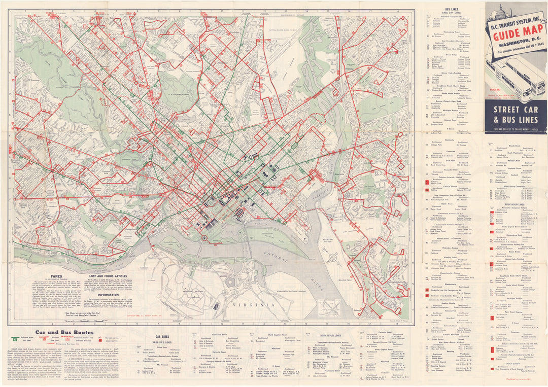 Washington, D.C. Transit System 1958 March 15 (Side A)