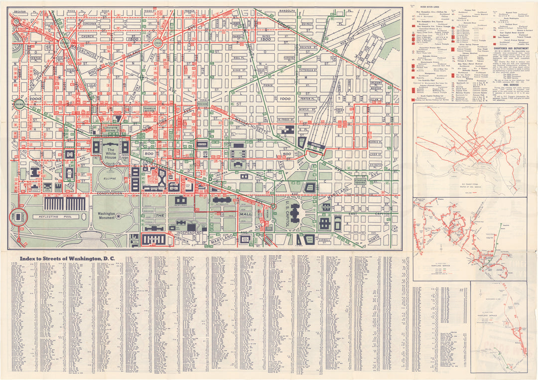 Washington, D.C. Transit System 1958 March 15 (Side B)