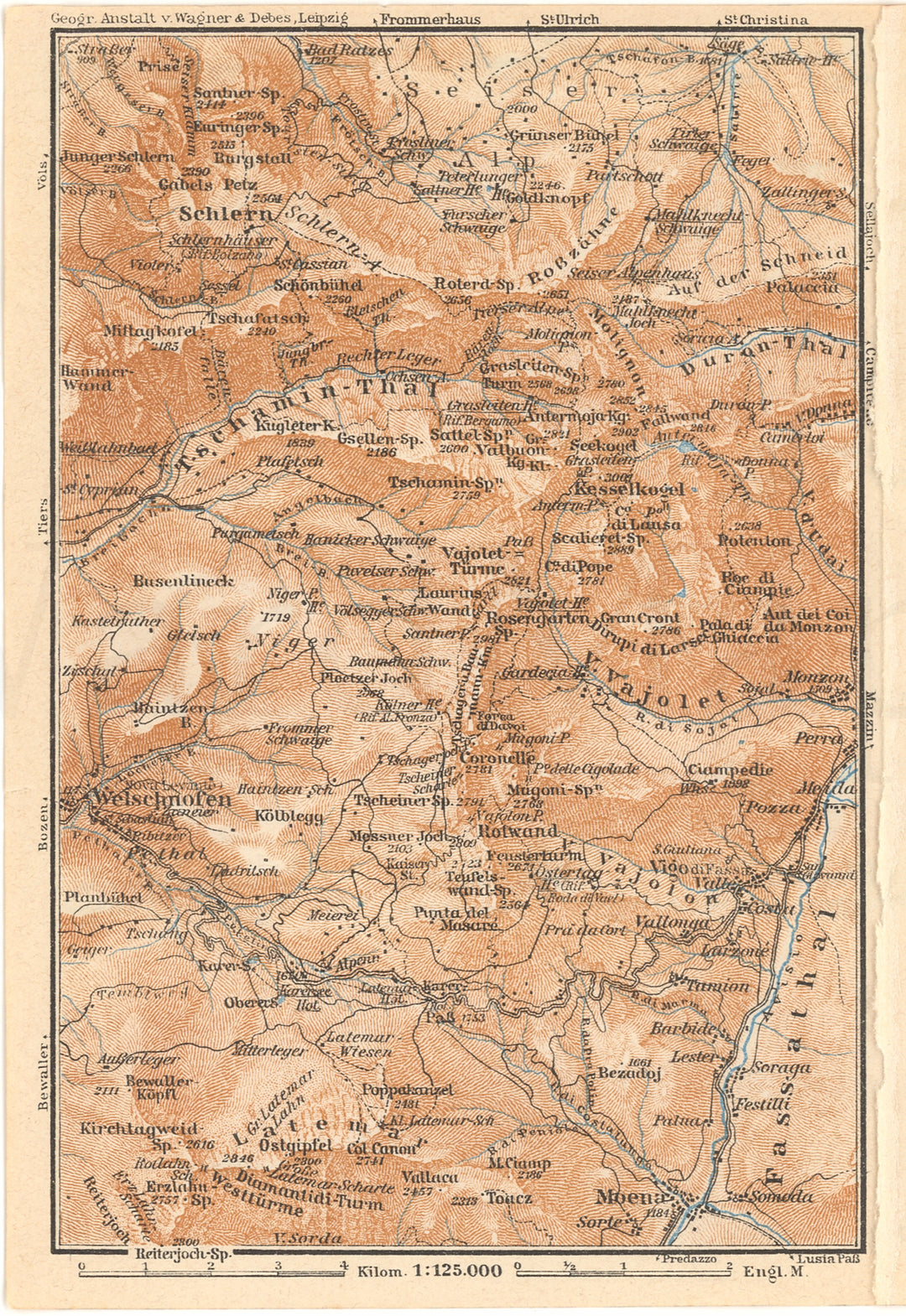 Welschnofen (Nova Levante) Region, South Tyrol, Italy 1929