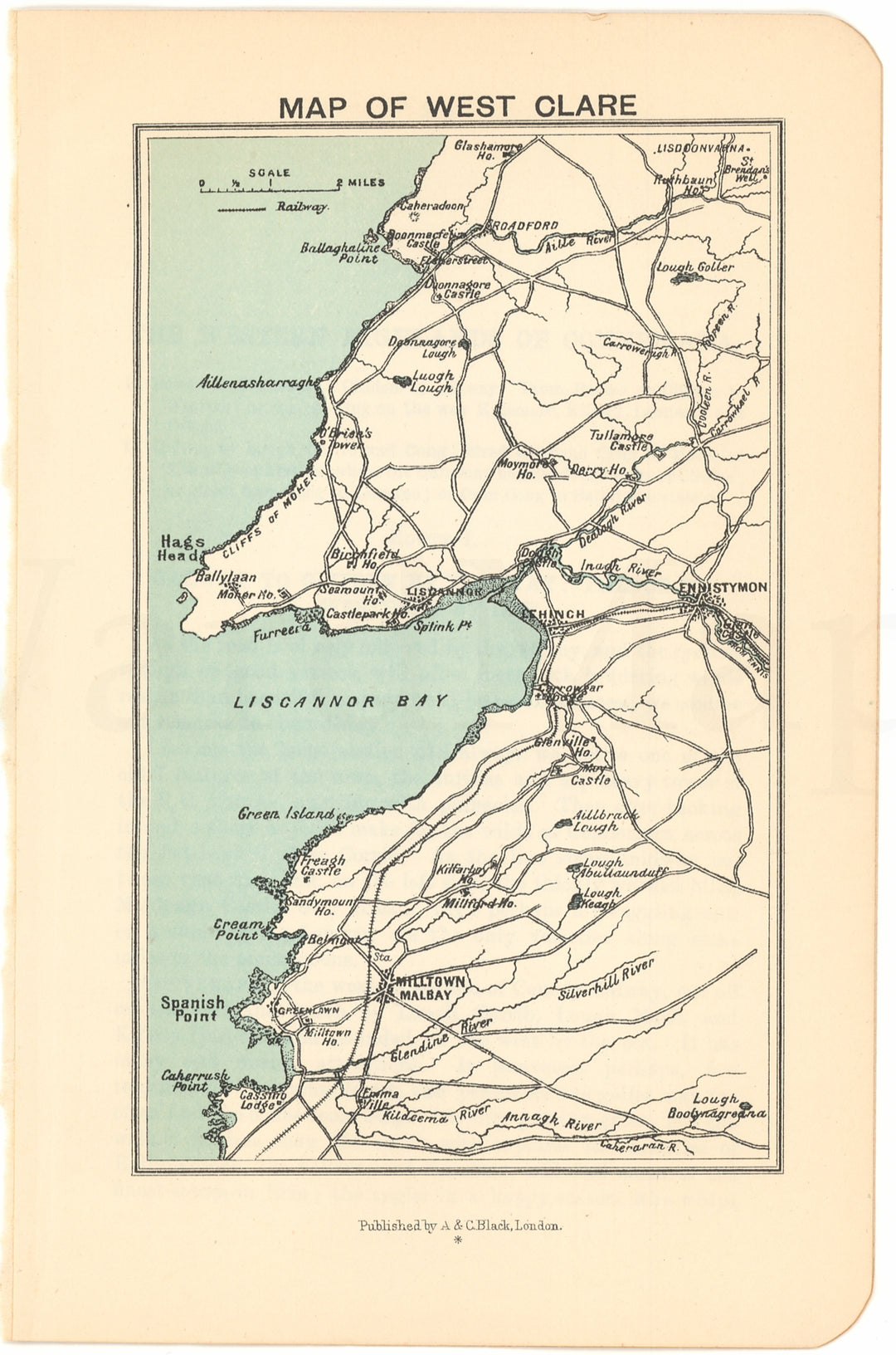 County Clare (West Central Part), Ireland 1906