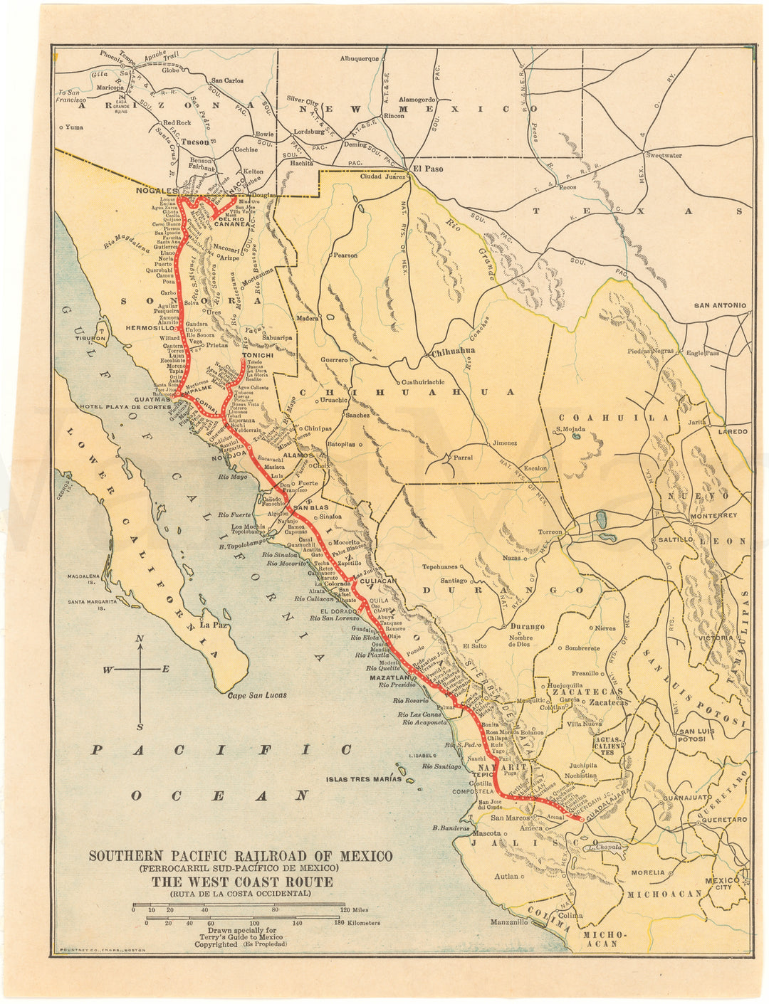 Southern Pacific Railroad of Mexico 1944: The West Coast Route