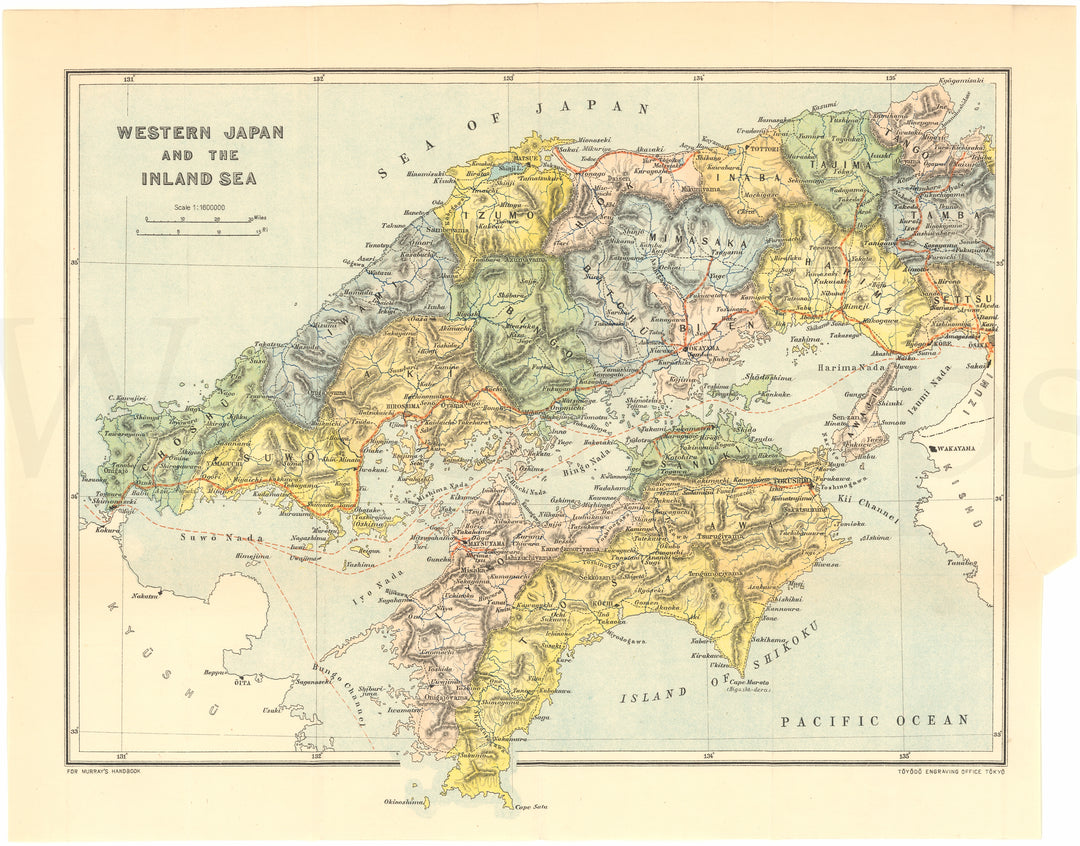 Western Honshu and the Inland Sea, Japan 1907