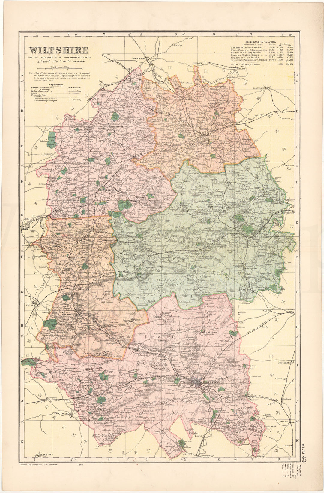 Wiltshire County, England 1899