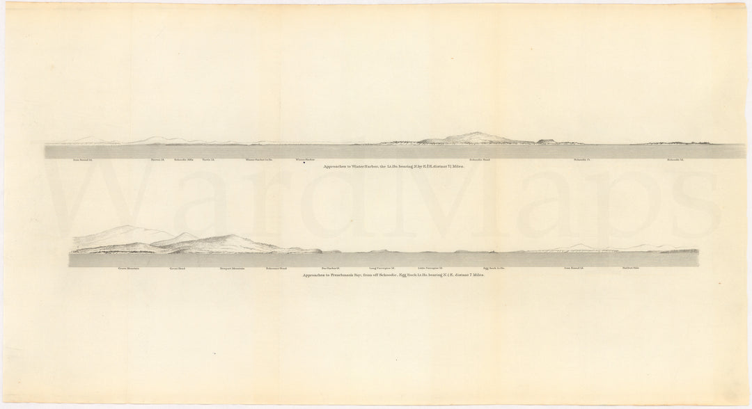 Approaches to Winter Harbor and Frenchman's Bay, Maine 1879