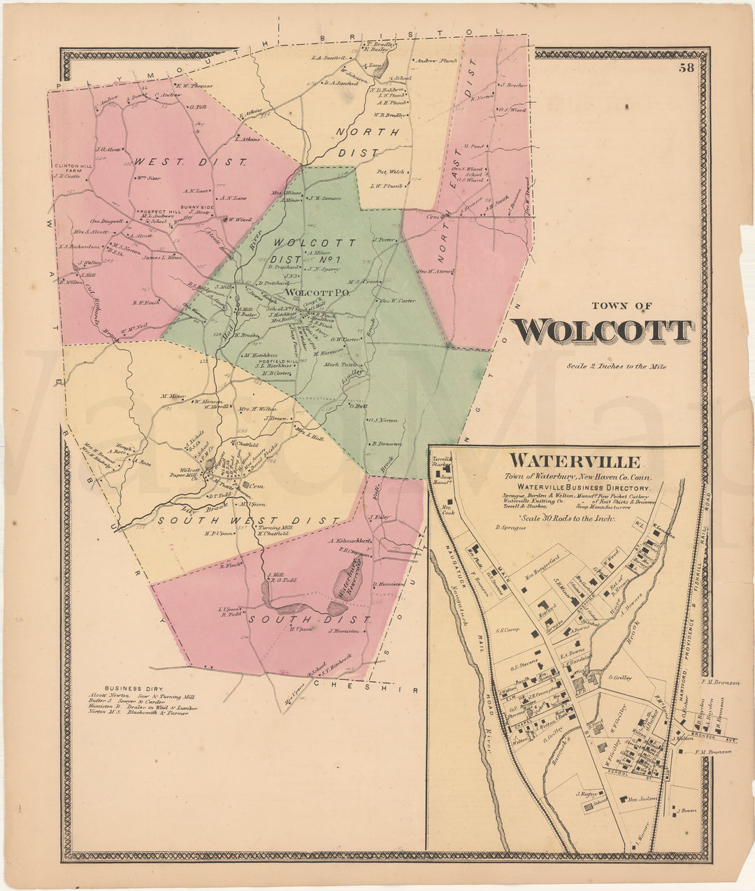 Wolcott, Connecticut 1868