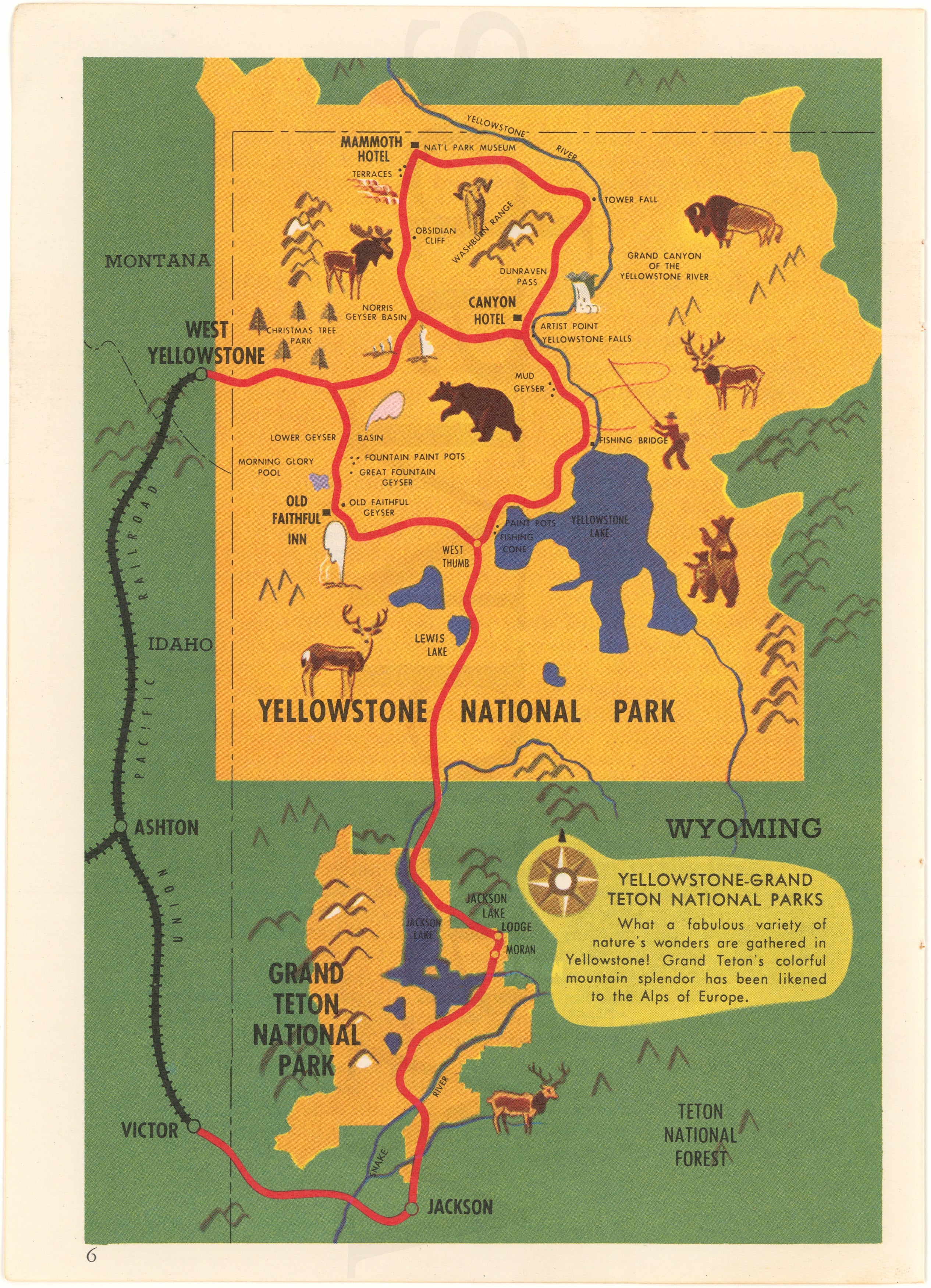 Union Pacific Railroad Tours 1957: Yellowstone National Park