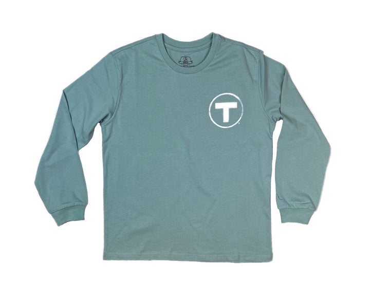 Boston MBTA Green Line Trolley and T Logo Long Sleeve Shirt