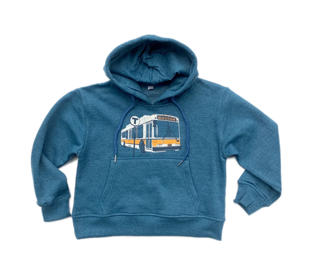 Boston MBTA Bus Hoodie - Heather Blue (TODDLER/YOUTH)