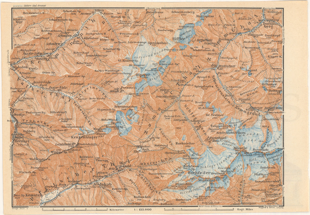 Zillertal Alps, Austria and Italy 1929