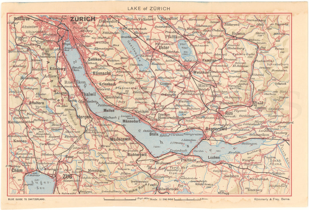 Lake Zurich Region, Switzerland 1948