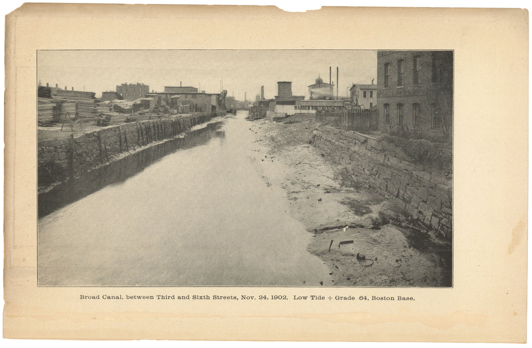 Charles River Dam Report 1903: Broad Canal, Cambridge, Massachusetts (Nov. 1902)