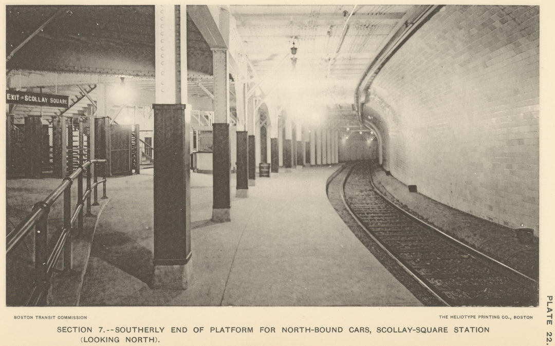 BTC Report 04 1898 Plate 22: Scollay Square Station Looking North, Boston, Massachusetts