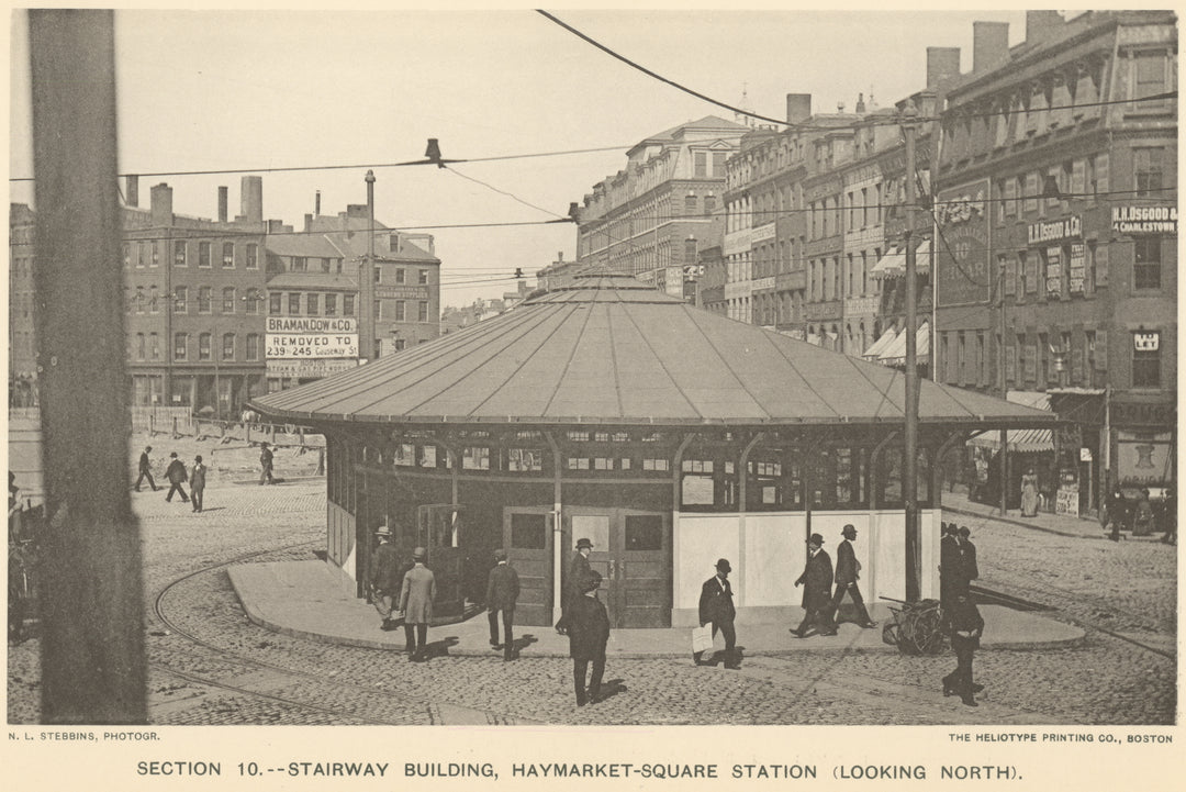 BTC Report 04 1898 Plate 33: Haymarket Square Station Head House, Boston, Massachusetts