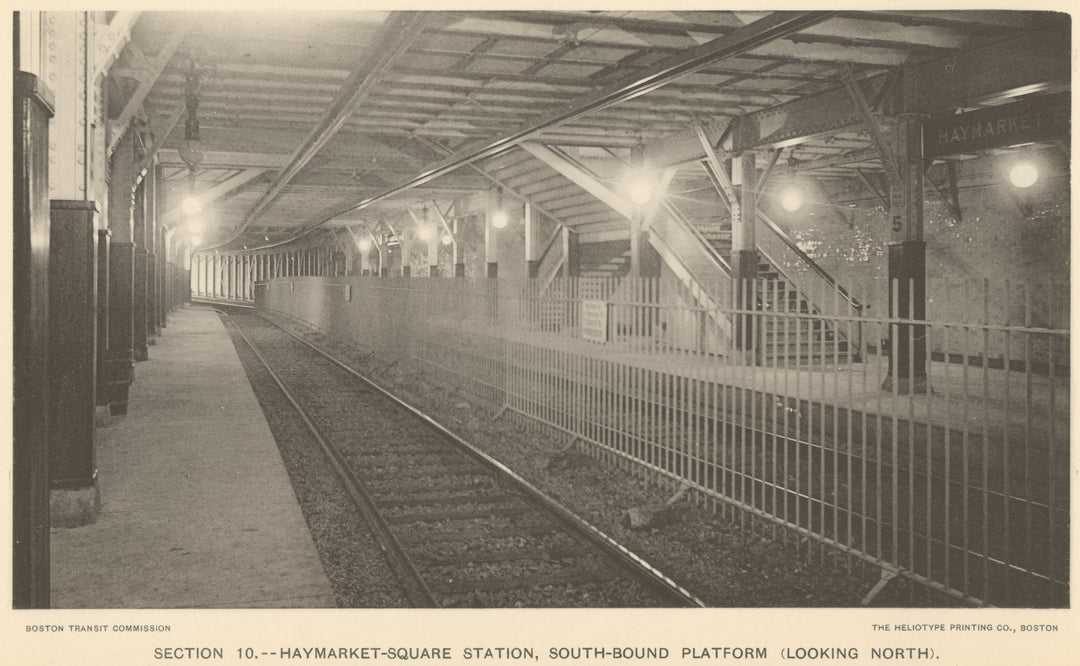 BTC Report 04 1898 Plate 34: Haymarket Square Station, Boston, Massachusetts