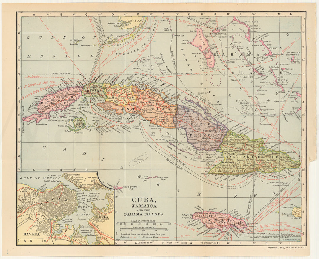 Cuba, Jamaica, and the Bahama Islands 1908