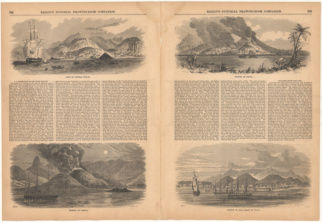 Ballou's Pictorial 1856: Fiji Islands