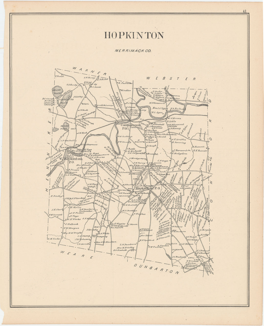 Hopkinton, New Hampshire 1892