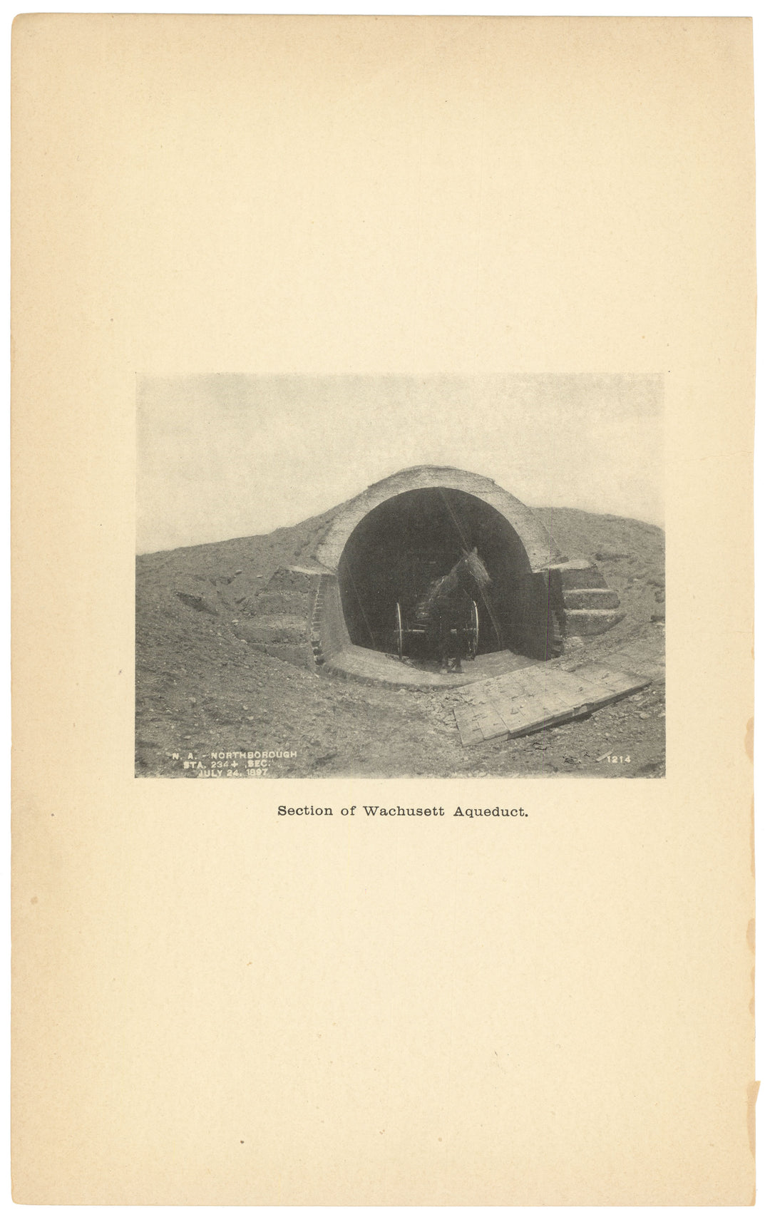 Charles River Dam Report 1903: Wachusett Aqueduct, Northborough, Massachusetts