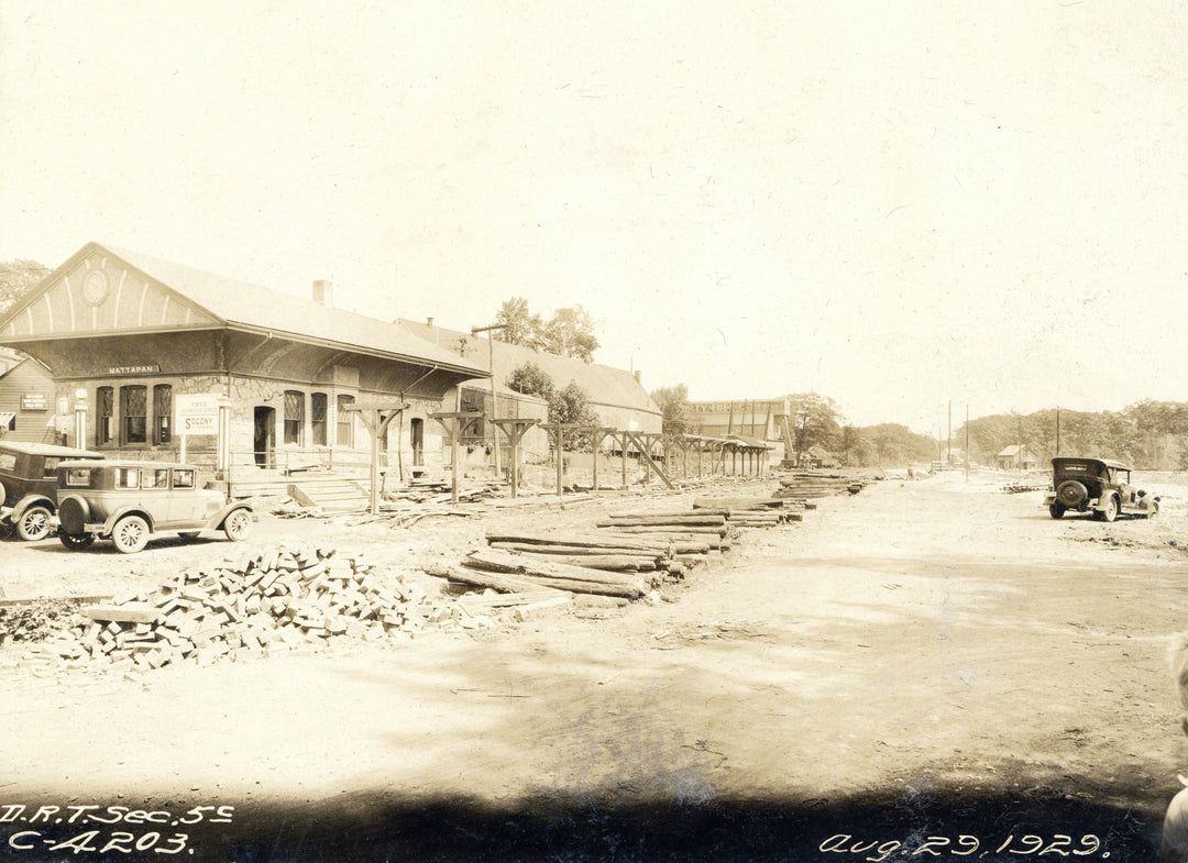 Mattapan Railroad Depot, Dorchester, Massachusetts August 29, 1929