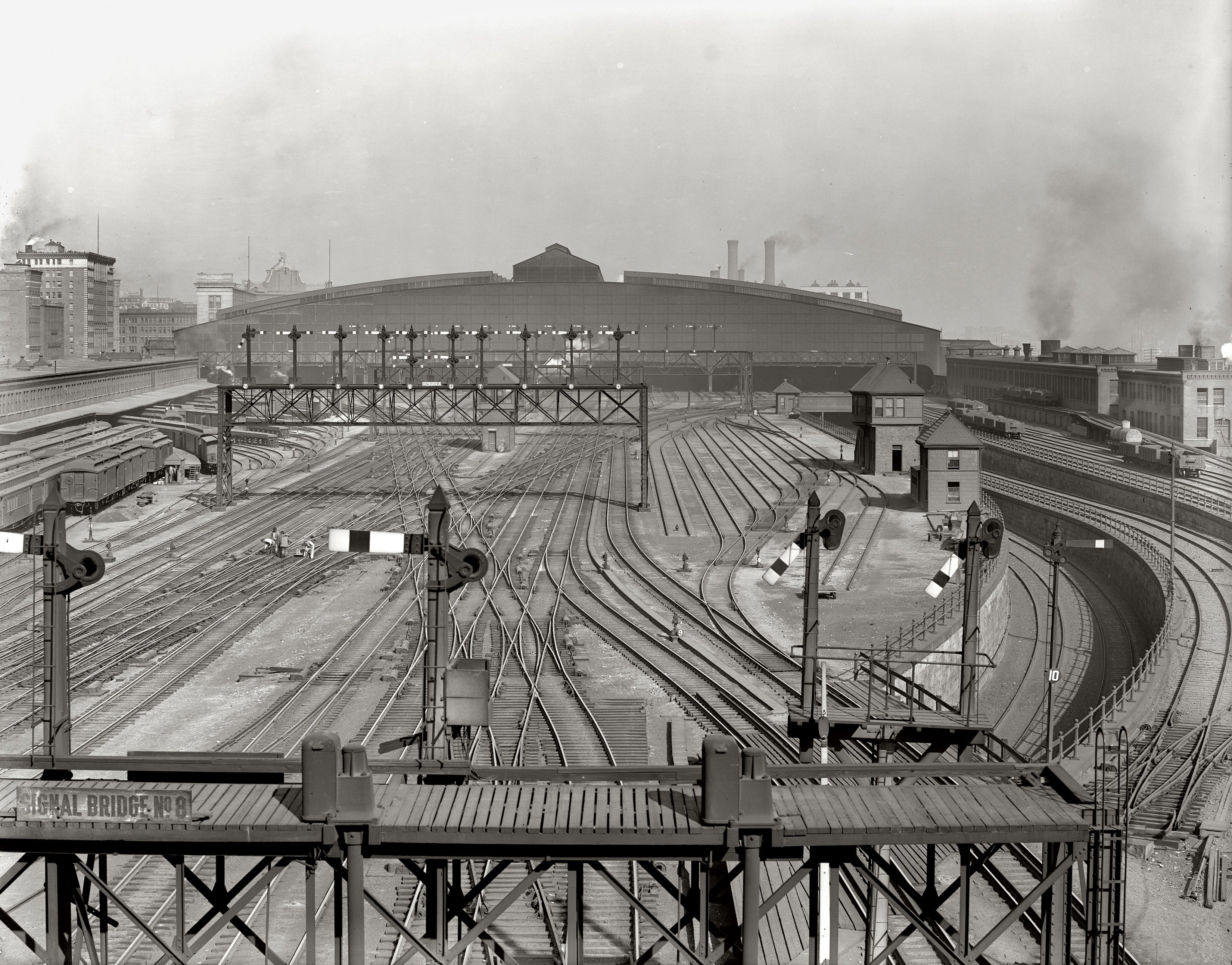 South Station Trackage, Boston, Massachusetts Circa 1904 – WardMaps LLC
