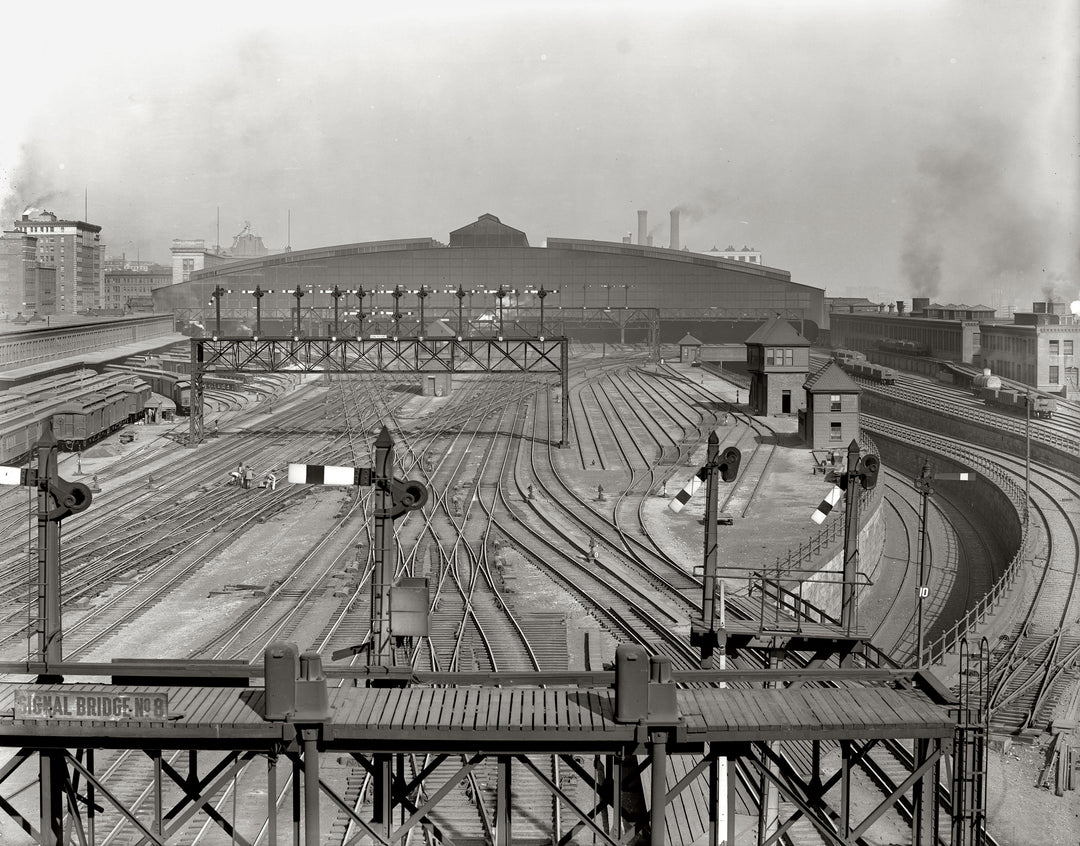 South Station Trackage, Boston, Massachusetts Circa 1904