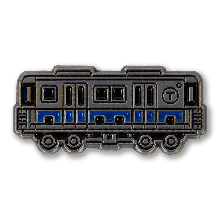 Boston MBTA Blue Line Subway Car Enamel Pin