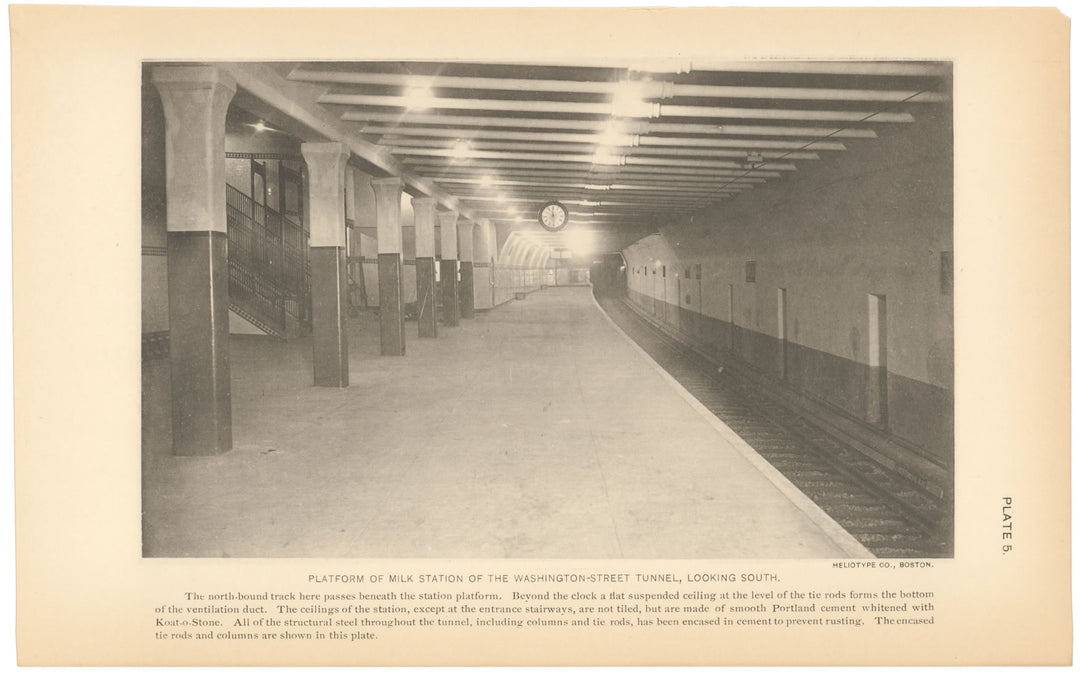 BTC Report 15 1909 Plate 05: Milk Station Platform