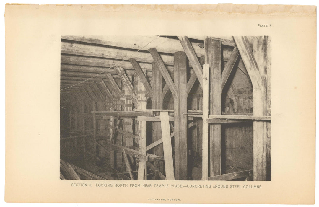BTC Report 12 1906 Plate 06: Washington Street Tunnel Columns