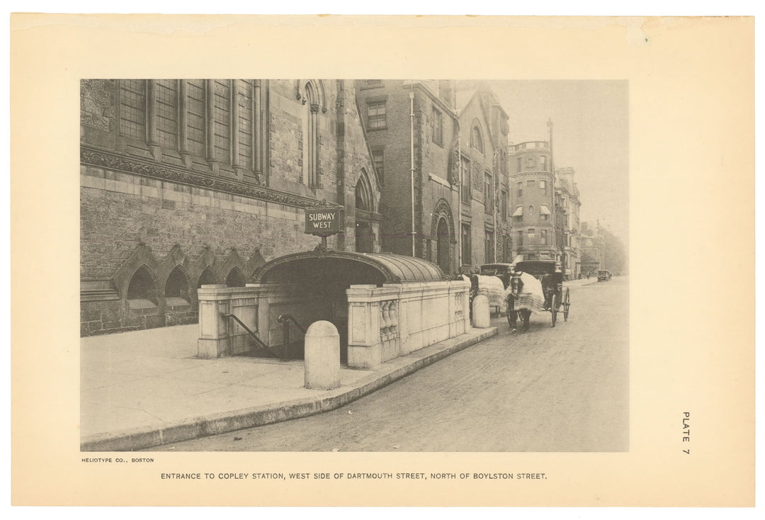 BTC Report 21 1915 Plate 07: Copley Station, Westbound Entrance