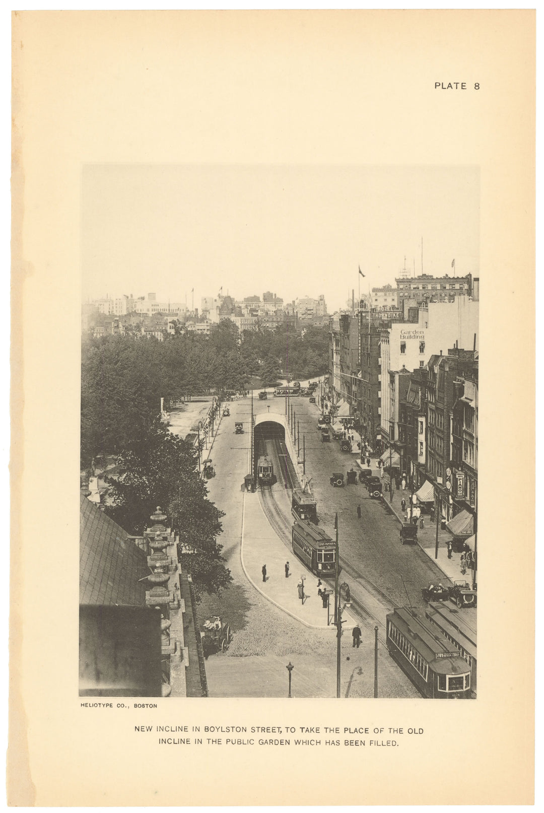 BTC Report 21 1915 Plate 08: Boylston Street Incline, Boston, Massachusetts